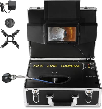 Pijpleiding Inspectiecamera - 18 CM Scherm - 30 M Kabel - Resolutie Van 1000 Tv-Lijnen, Heldere Beelden voor Gedetailleerde Analyse