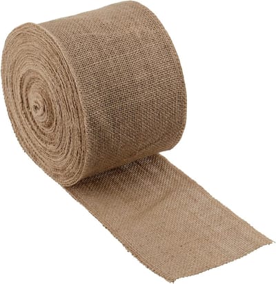 Natuurlijke Jute Lint van 10cm x 25m voor Creatieve Decoratie, Ambacht en Cadeauverpakking