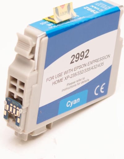 Inkmaster Huismerk Compatible iinkt cartridge voor Epson T2992 29XL C Cyaan Blauw Hoge capaciteit met nieuwe chip