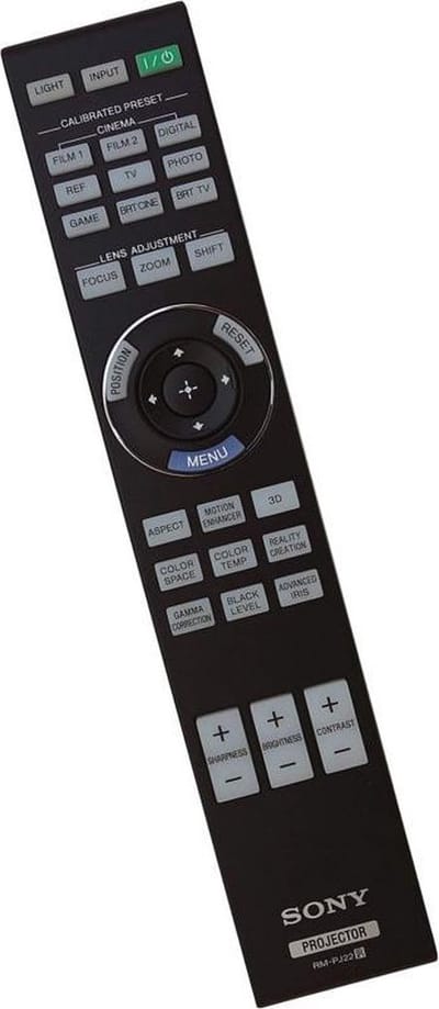 Afstandsbediening geschikt voor de SONY VPL-HW55ES/B beamer, vervangt RM-PJ23 / 1-490-691-11 / 149069111