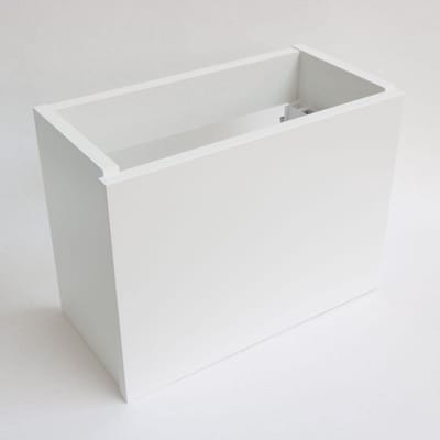 Toiletmeubel INK Versus Fontein Onderkast 36x18x27cm MDF Gelakt Mat Wit Greeploos