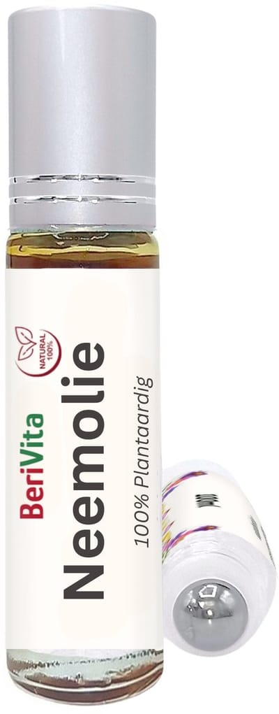 Neemolie Puur 10ml Rollerfles - Koudgeperste en Onbewerkte Neem olie van Azadirachta indica zaden