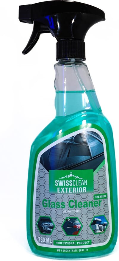 Swiss Clean | Glass Cleaner Premium | Professionele Raamreiniger auto spuitfles | 750 ML | Ramen | Spiegels | Exterieur reiniger auto | Autoreiniger | Schoonmaken | Car wash