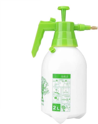 Tuinsproeier 2 liter - Handmatige spuitfles - Planten water geven - Ergonomische handgreep - 2 liter capaciteit - Wit en groen