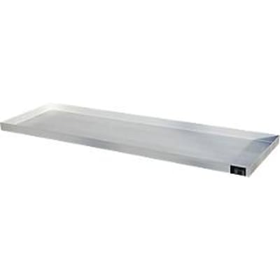 Bauer bakje KGW 5 V4A, zonder geperforeerd metalen rooster, L 1850 x B 600 x H 60 mm, 60 L, 150 kg, roestvrij staal 1.4571, zilver