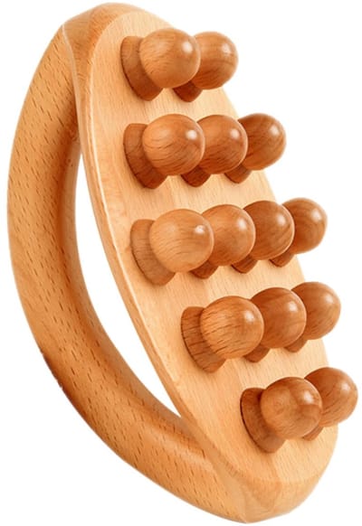 longziming -Houten Massageborstel – Multifunctioneel Massageapparaat voor Lichaam, Rug, Nek & Buik – Stimuleert Bloedcirculatie & Vermindert Spierspanning – 1 Stuk