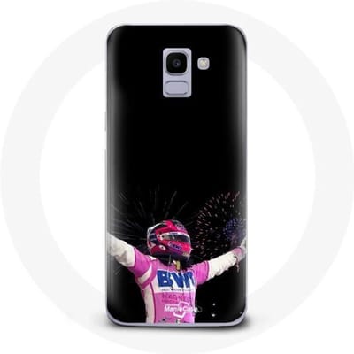 Hoesje voor Samsung Galaxy A6 2018 Formule 1 Sergio Pérez Mendoza won de race