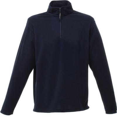 Regatta Heren 170 Series Anti-pill Zip Neck Micro Fleece (Donkere marine)
