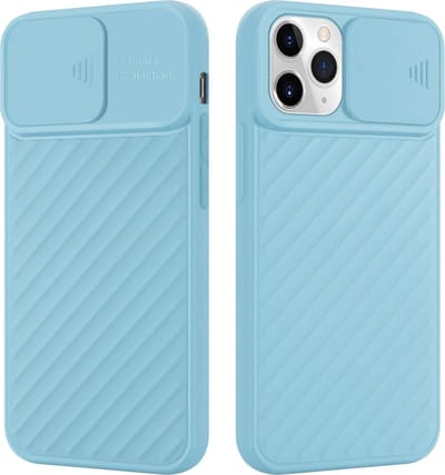 Cadorabo Hoesje geschikt voor Apple iPhone 11 PRO MAX in Mat Turkoois - Beschermhoes van flexibel TPU-silicone en met camerabescherming Case Cover Etui