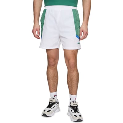 FILA Lochristi Loose Track Shorts Bright White-fir Taglia: S | Pantaloncini Outlet | Uomo | Bianco