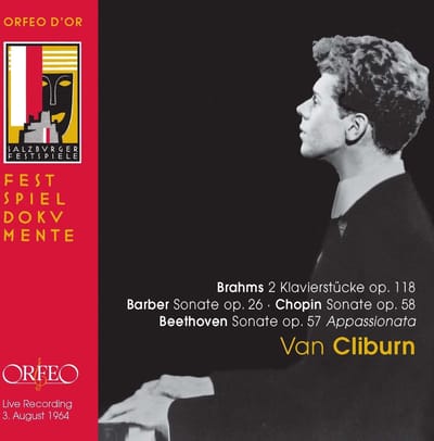 Van Cliburn - Brahms: 2 Klavierstücke Op. 118 | Barber: Sonate Op. 26 | Chopin: Sonate Op. 58 | Beethoven: Sonate Op. 57 Appassionata [Live Recording 3. August 1964] (CD)