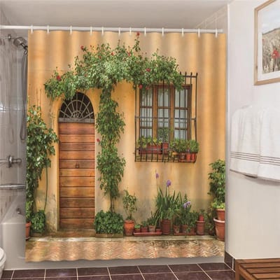 Grappige Baden Rubberen Eendjes Douchegordijnen Kinderen Huis Badkamer Decor Verduisterend Scherm Waterdichte Stof Douchegordijn Cortina W150H180(CM)-1 Pcs