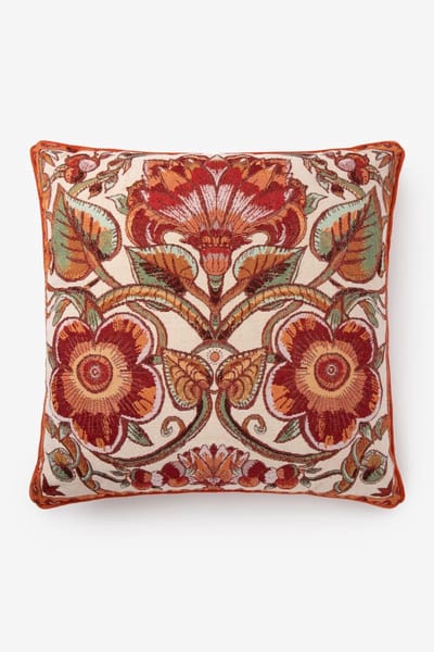 Sissy-Boy - Rood kussen met bloemendessin