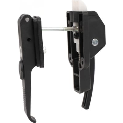 Verrou de porte moustiquaire pour camping-car Noir mat Haute résistance Sécurité renforcée Poignée de porte Verrou pour caravane Remorque Bateau Yacht