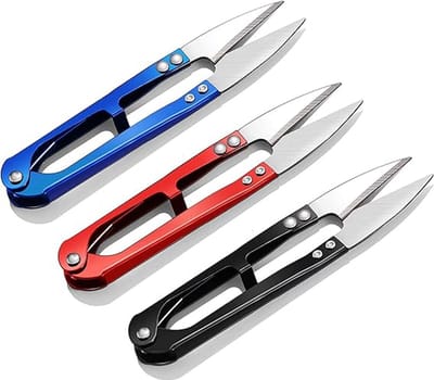 Famanu Pack van 3 Plant Blad Trimmen Schaar Groei Kamer Hydrocultuur Bud Tuin Snips Snips Mini Trimmer Naaischaar Kit Voor Binnen en Outdoor Verschillende Kleuren
