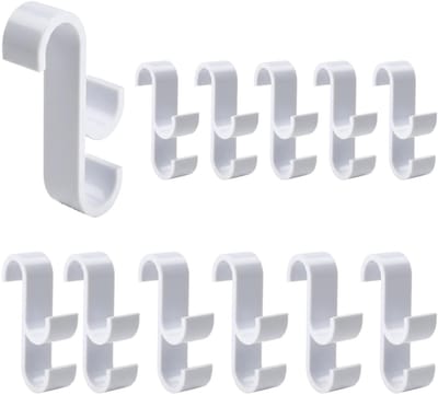 Dailygoods- Handdoekhaak 12 Stuks - Verwarmingshaak - Handdoekhouder - Badkamerradiator - Ronde Radiator - Geschikt voor Standaard Radiatoren - Radiatorhaak