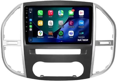 Geschikt voor Mercedes Vito (2014 t/m 2022) | 4+64GB 8-CORE | 10 inch Android 15.0 CarPlay autoradio | Draadloos CarPlay & Android Auto | Externe microfoon | Bluetooth & WiFi | NAVIBOP NB-5122 | Bouwjaar 2014 t/m 2022