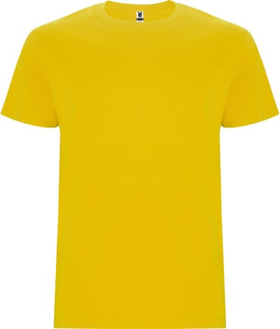4 Pack T-shirts unisex met korte mouwen, 190 gram 'Stafford' Geel - S