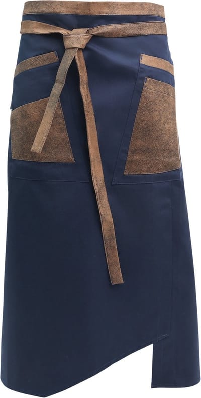 Pavelinni | Kopenhagen | Lange Horeca Schort | Keukenschort | Horeca Schort | Blauw