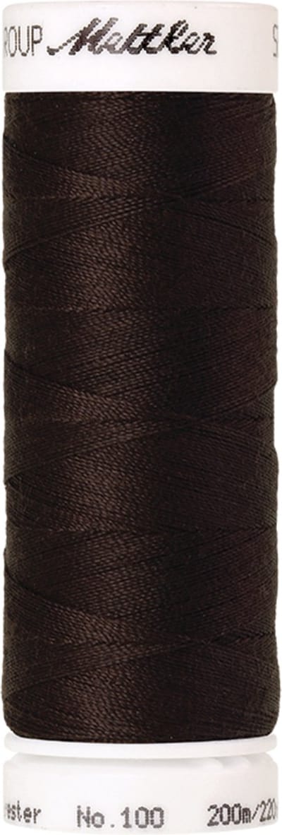 Seralon 200mt. #1002 - Very Dark Brown - Naaimachinegaren - Amann Mettler