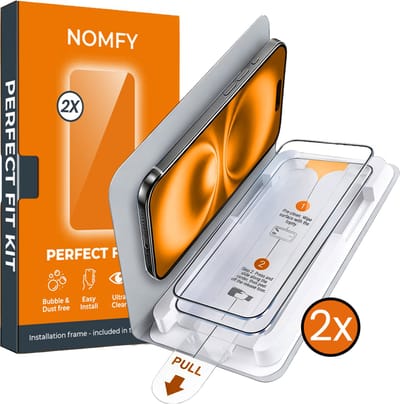 Screenprotector - Geschikt voor Apple iPhone 16 - 2 Stuks - Met Installatietray - Perfect Fit Kit - Beschermglas - Gehard Glas - Simpel Aanbrengen - Tempered Glass - Screen Protector - Case Friendly