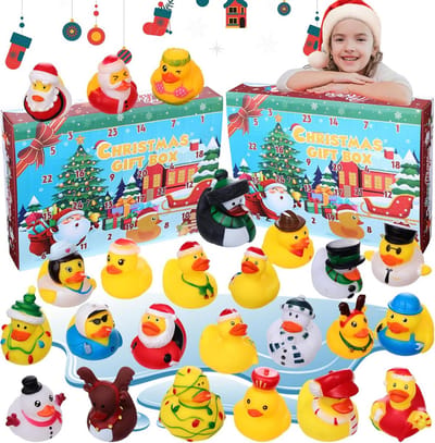 Adventskalender 2024 met 24 Verrassings Eendjes - Kerst Kalender voor Kinderen