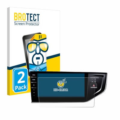 BROTECT - Screenprotector voor Volkswagen Polo VI Discover Pro 9,2" - Folie Beschermfolie transparant 2 Stuks