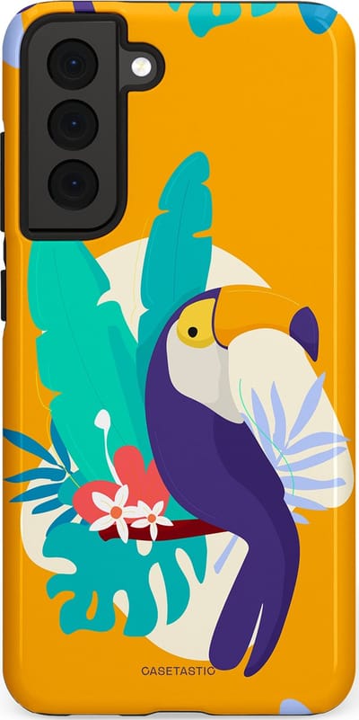 Casetastic Hoesje Geschikt voor Samsung S21 FE - Stijlvolle Beschermende Duo-layer Case - Toeceaan
