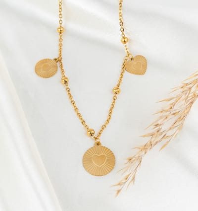 Ketting met Hartjes | Stainless Steel
