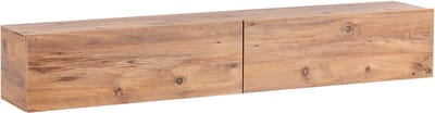 GLADSTONE - Wandgemonteerd TV-meubel - Bruin - 180 cm - Vezelplaat