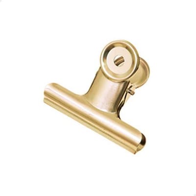Bulldog clip 38 mm | Goud | 20 stuks