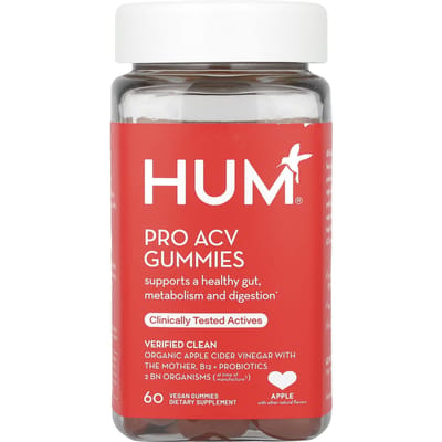 HUM Nutrition, Pro ACV gummies, pomme, 60 gommes véganes