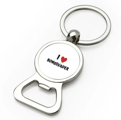 Akyol - i love bonusvader flesopener - Vader - de liefste bonusvader - vader cadeautjes - vaderdag - verjaardag - geschenk - kado - 9 bij 3 cm