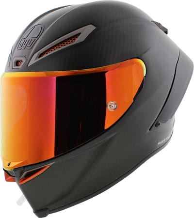 AGV Pista GP RR Helm Electrum Mono Mat Zwart Carbon Rood - Maat XXL