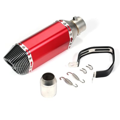 Silencieux d'échappement universel, 38-51mm, pour motos, ATV rouge