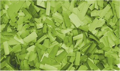 Showtec Showtec Rechthoekige lichtgroene confetti (vuurbestendig), 1 kg Home entertainment - Accessoires