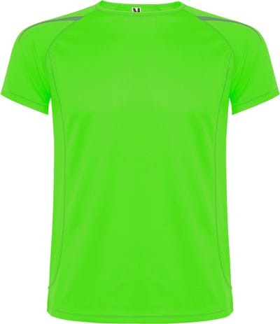 Sportshirt unisex Sepang merk Roly maat S Limoengroen