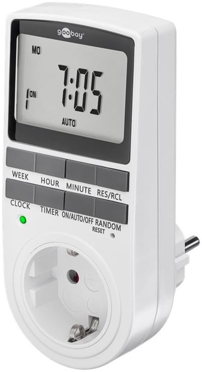 Digitale Tijdschakelaar - 10 programma's - IP20 - 250V - 16A - Wit