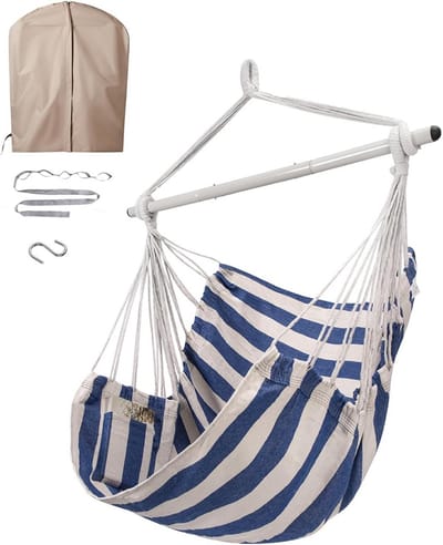 Comfortabele Hangstoel met Spreidstang en Waterdichte Beschermhoes