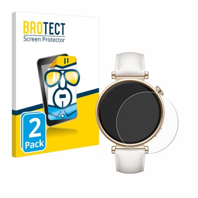 BROTECT - Screenprotector voor Huawei Watch GT 4 (41mm) - Folie Beschermfolie transparant 2 Stuks