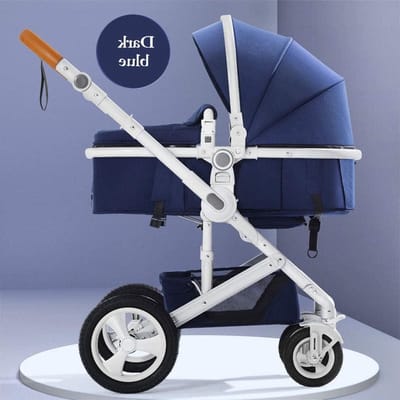 Kinderwagen Opvouwbaar - Lichtgewicht Buggy - Comfortabel Reizen - Verstelbaar Stuur - 13.8 x 31.9 - Blauw