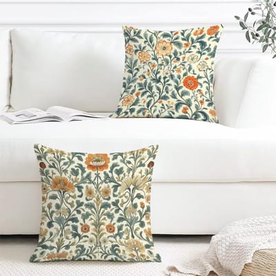 Bankkussens - Kussenslopen Decoratie - Woonkamer Decoreren - Waterdicht Fluweel - 65 x 65 cm - Wit