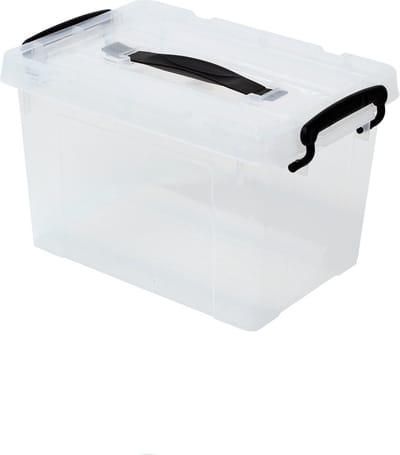 Alpac Opbergbox - Opbergbox met deksel - Opbergdoos - 6 Liter - 290 x 200 x 170 mm - Transparant