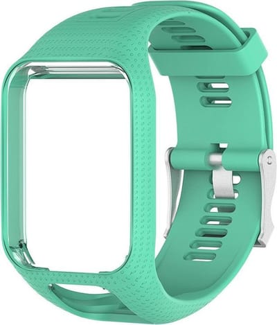 KELERINO. Siliconen bandje geschikt voor TomTom Runner/Spark modellen - Groen