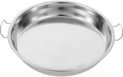32 cm Liangpi Steamer Steamer for Rice Noodles Fish Steamer Plate Grilling Cold Noodle Plate Pastry Plate For Steam Tray For Pastry Camping Serving Dish Frying Pan Stainless Steel