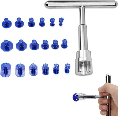 Allecto Plus - Dent Repair Kit met T-Bar Puller en 18 Zuignappen voor Auto Deukreparatie