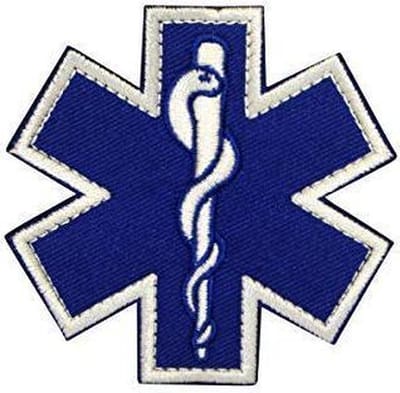 Militaire Molon Labe Star of Life Patch - 7 x 7 cm