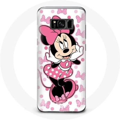 Coque pour Samsung Galaxy S8 Plus Minnie Mouse Dessin animé mignon rose