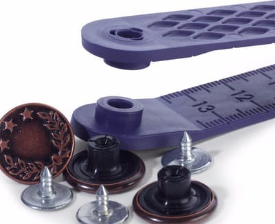 Prym Jeans-Knopen, Brons Antiek Koper, Laurier Krans, 17 mm, Per Pakje (8 Stuks).