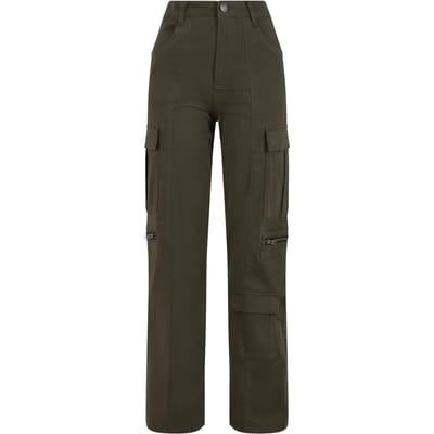 Urban Classics - Loose Utility Stretch Twill Cargobroek - Taille, 26 inch - Olijfgroen